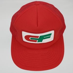 CF Consolidated Freightways Vintage Trucker Snapback Red Hat